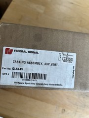 Federal Signal QL644V, 4 Position Vertical Casting Assembly, Chrome w/ gasket