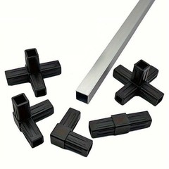 Square Tube Socket Connector Joints Plastic Profiles Connections 2/3/4/5-Way