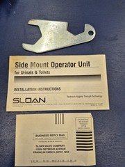SLOAN Optima Side Mount Operator For Water Closets EBV-89-A-P