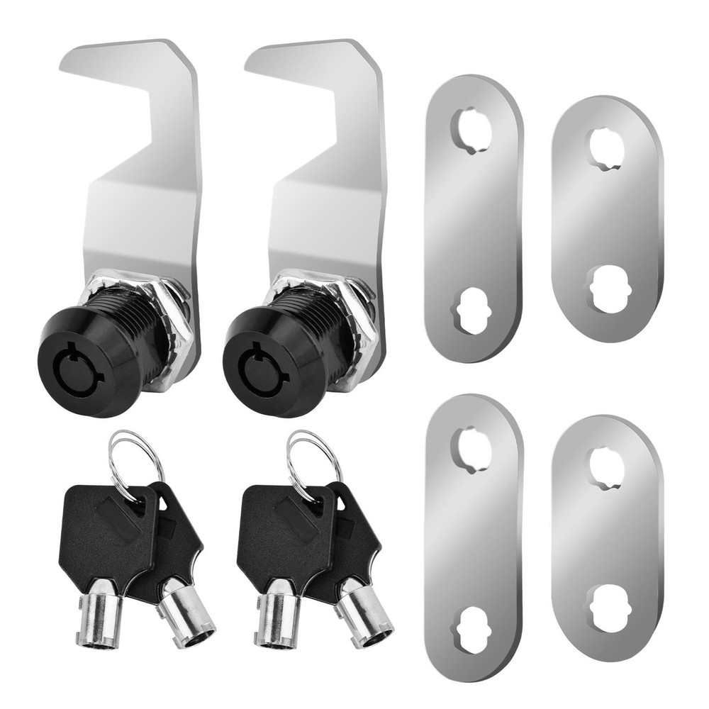 5/8 Inch Black Toolbox Lock Replacement, US General Cabinet Mortise Lock Keyed