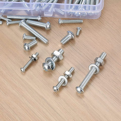 1080 Pcs Screws Bolts & Nuts Assortment Kit Metric Machine Pan Head Hex Phillips