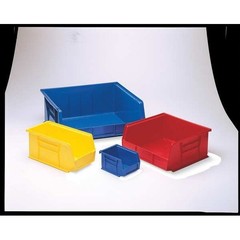 Akro-Mils 30250Yello 75 Lb Hang & Stack Storage Bin, Plastic, 16 1/2 In W, 7 In