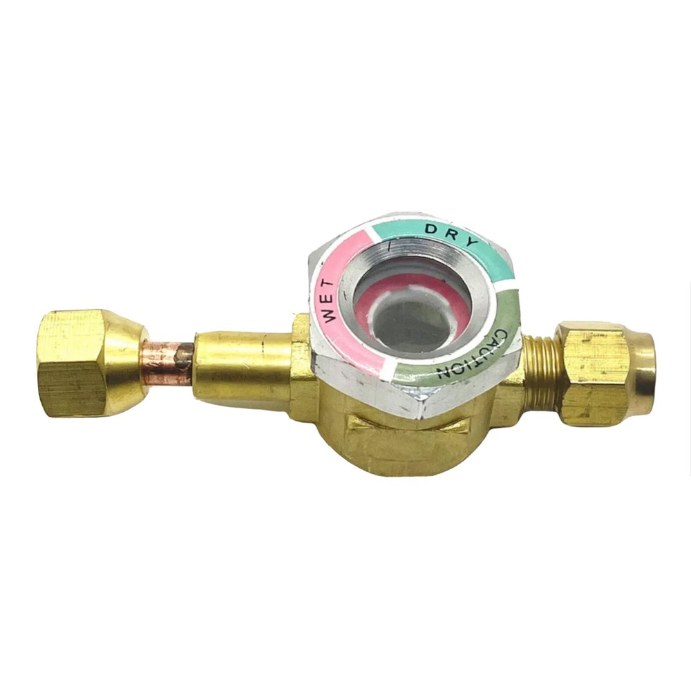 Sight Glass, Refrigeration, A/C, With Moisture Indicator, 1/4 M x FM Flare
