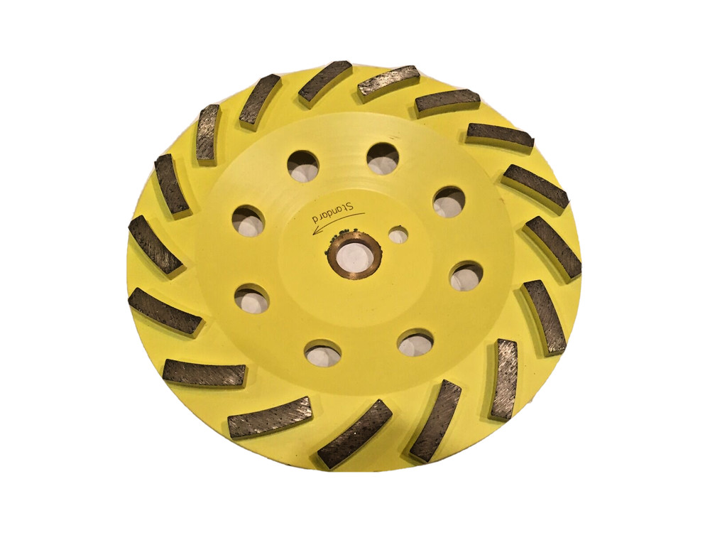 7″ Cup Wheel for Fast Surface Grinding on Concrete & Masonry, 5/8″ non-threaded