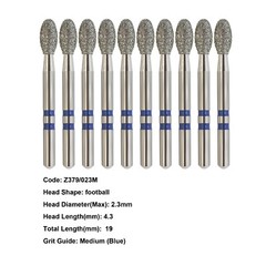 Zirconia Diamond Bur High Speed Bur FG Z368 Z856 Z850 Z881 Z379 Fine Medium Grit