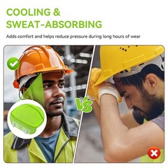 Hard Hat Sweatband Cooling Liner Hard Hat Insert Liners Sweat Absorber Washable