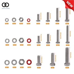 300 × Nuts and bolts Assortment Kits 1/4-20 5/16-18 3/8-16 304 Stainless Steel