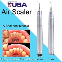 1-10pcs Dental Ultrasonic Air Perio Scaler Handpiece 2&4-Holes w/3 Tips G1 G2 G4