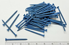 Lot (75) 3-1/4″ X 3/16″ Hillman Flat-Head Phillips Tapper Concrete Screw Anchor