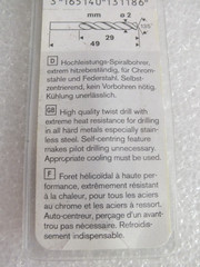 3 x BOSCH Metal Drills – 2 x 1mm HSS-CO and 1 x 2mm HSS – R – New – MG 29
