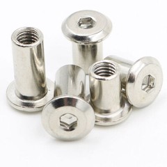 M3 M4 M5 M6 M8 M10 Steel Rivet Cap Nuts Hex Socket Furniture Connector Barrel