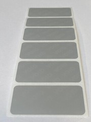 [QTY 100] 2 X 1 INCH MATTE SILVER TAMPER PROOF SECURITY VOID LABELS