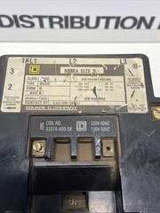 New Square D NEMA Size 3 magnetic contactor, model 8502SEO2S, Series A
