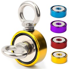 500LBS Fishing Magnet Kit Super Strong Neodymium Pull Force Treasure Hunt w/Rope