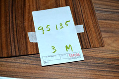 Santos Rosewood Raw Wood Veneer Sheet 9.5 x 13.5 inches 1/42nd M5940-05