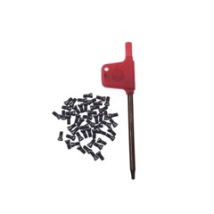 50pcs M2.5x6mm Alloy Steel Torx Screws For Replaces Carbide Insert CNC Lathe