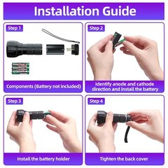 Air Conditioner Leak Detector Tool AC Leak Detector Kit UV Light for AC UV Dye