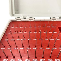 50-Piece Pin Gauge Set – Heat Treated Steel, Precision Range 0.011″-0.060″