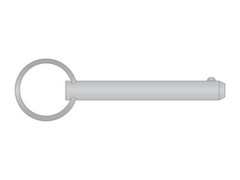 Detent Pin 3/8 x 5.000 (5) 300 Series Stainless Steel Plain (4 Pieces)