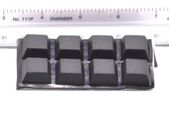 3/4″ Square Pyramid Peel & Stick Silicone Rubber Feet for Speakers & Studio Gear