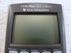 Texas Instruments TI-84 Plus Blue Silver Edition Calculator DARK SPOT IN SCREEN!