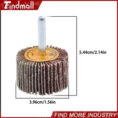 Findmall 5 Pack 1-1/2″x1″x1/4″ 60 Grit Aluminum Oxide Shank Mounted Flap Wheels
