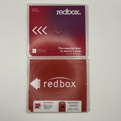 1 Empty Redbox CD/DVD/Blu-ray Disc Case Hard Plastic