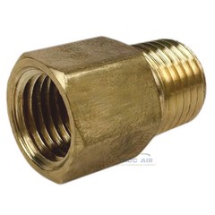 2 Pack 1/4″ Female X 1/4″ Male NPT Pipe Fitting Extender Adapter FIP X MIP Brass