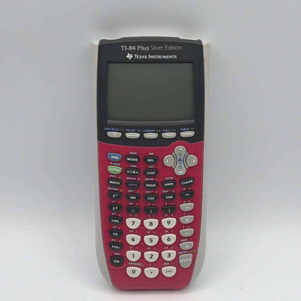 Working TI-84 Plus Silver Edition Pink Graphing Calculator Tested