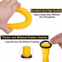 5x Replacement Gas Can Spout Nozzle Vent Kit for Plastic Gas Cans Old Style Cap