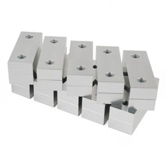 10 Packs (20pcs) 6 x 2 x 1″ Standard Aluminum Soft Jaws Set Fits Kurt 6″ Vises