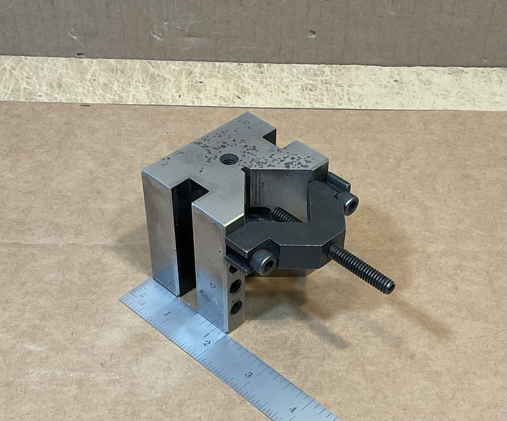 V-Block With Clamp Unmarked