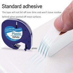 10PK Dymo LetraTag Refills White Plastic 91331 for LetraTag Label Maker LT-100H