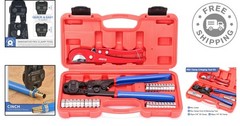 Heavy-Duty PEX Tool Set with Clamps and Pipe Cutter – Ideal for DIY and Plumbing