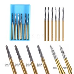 Dental Tungsten Carbide FG Gold Bur Trimming Finishing Egg Football/Needle/Flame