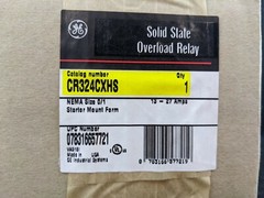 General Electric CR324CXHS Overload Relay 13 – 27 AMPS