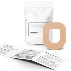 SIMPATCH – OmniPod Adhesive Patch (25-Pack) – 25 Count (Pack of 25), Beige