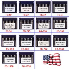 10-100pcs Dental Round Carbide Tungsten FG RA Burs For High Speed Handpiece to