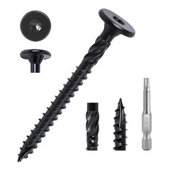 #14 x 2-7/8 Inch Exterior Deck Screws 55pcs, Heavy Duty Structural Wood Screws,
