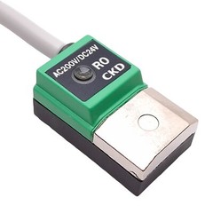 CKD SW-R0 Cylinder Magnetic Reed Switch, 2-Wire, 12/24VDC or 110/220VAC, 5m Long