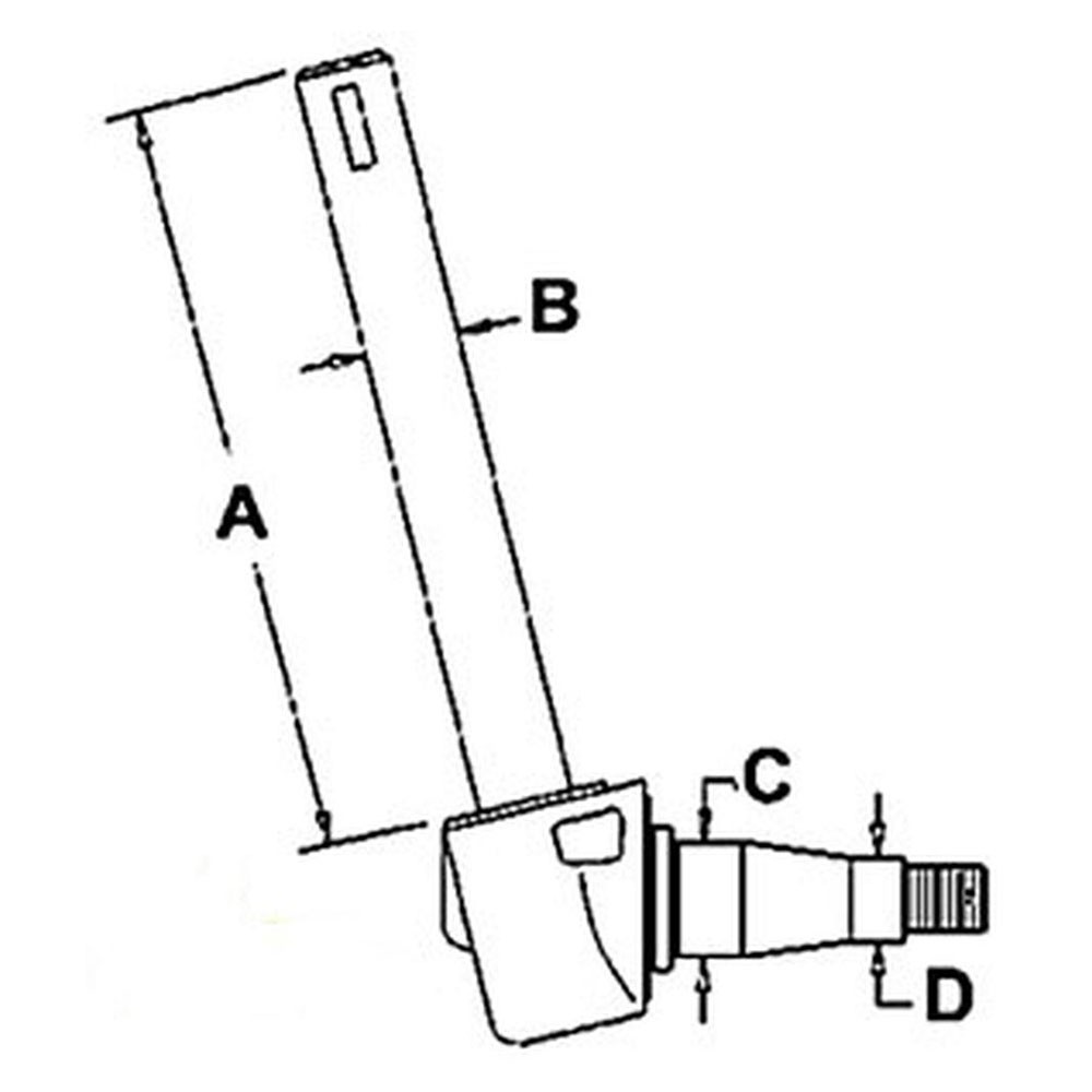 S.60120 Spindle, 519390M91 Fits Massey Ferguson