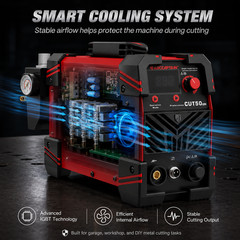 2026 ARCCAPTAIN CUT50 NOVA Plasma Cutter – 50A IGBT, Dual Voltage 110V/220V