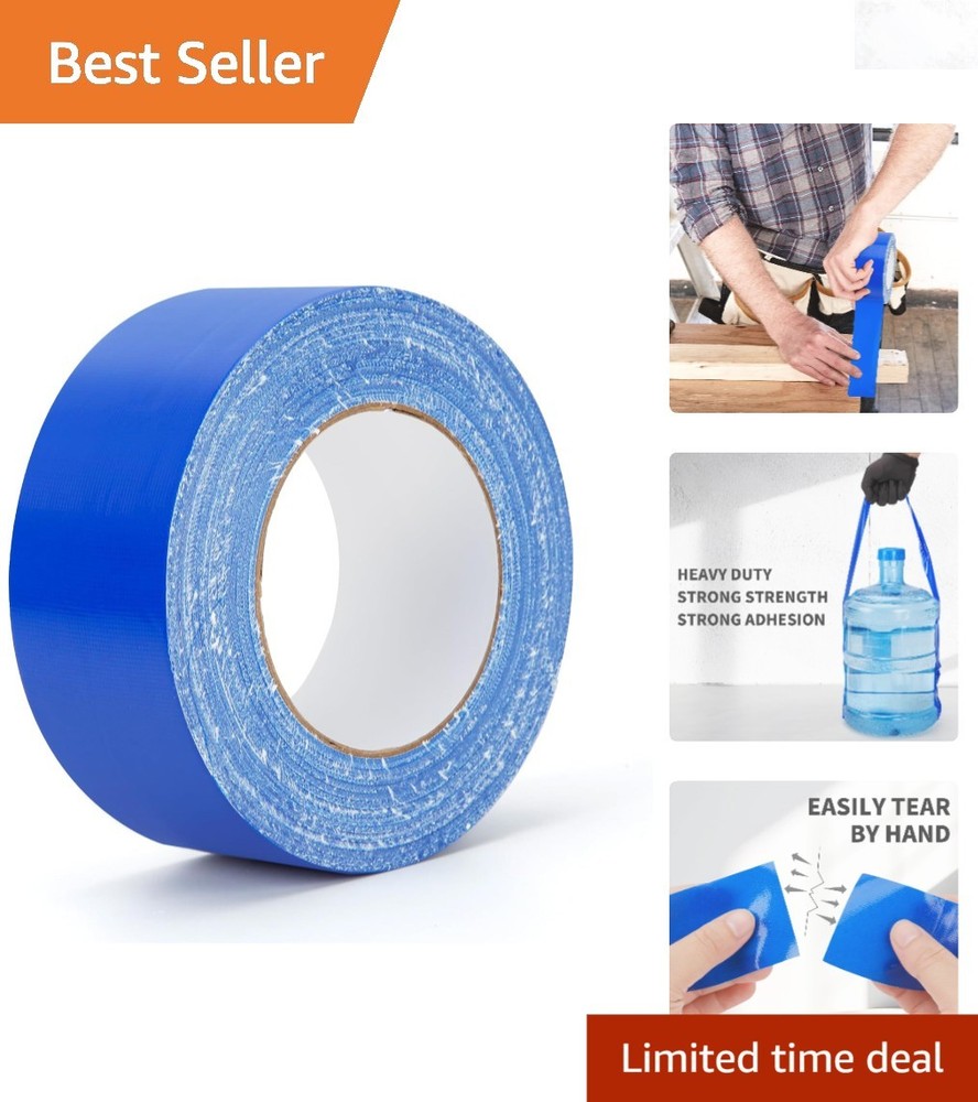 Blue Heavy Duty Waterproof Duct Tape 40 Yards 2 Inch Strong Adhesive