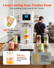 VEVOR Can Sealer Machine Automatic Commercial Soda Can Sealing Coffee Shop White