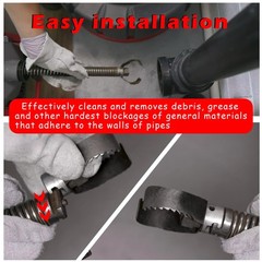 Deecaray 52817 2-1/2 T-231 Heavy Duty C-Cutter, Drain Cleaner Tool, Compatible w