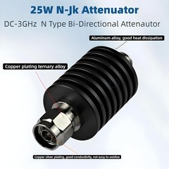 BECEN Bi-directional 10db 25W N Attenuator, 25 Watt 50 Ohm Attenuator DC to 3…