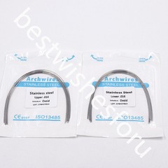 100x 10 Bag Dental Ovoid Stainless Steel Round Arch Wire 012-020 Upper Lower Opt