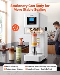 VEVOR Can Sealer Machine Automatic Commercial Soda Can Sealing Coffee Shop White