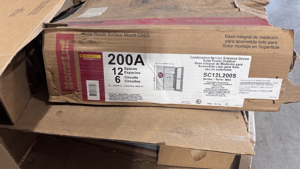 Square D SC12L200S Outdoor Meter Panel – MLO – Underground