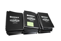 Promotional Branded Spiral Notebooks Lot Of 33 Black Journals Writing Notes Bulk